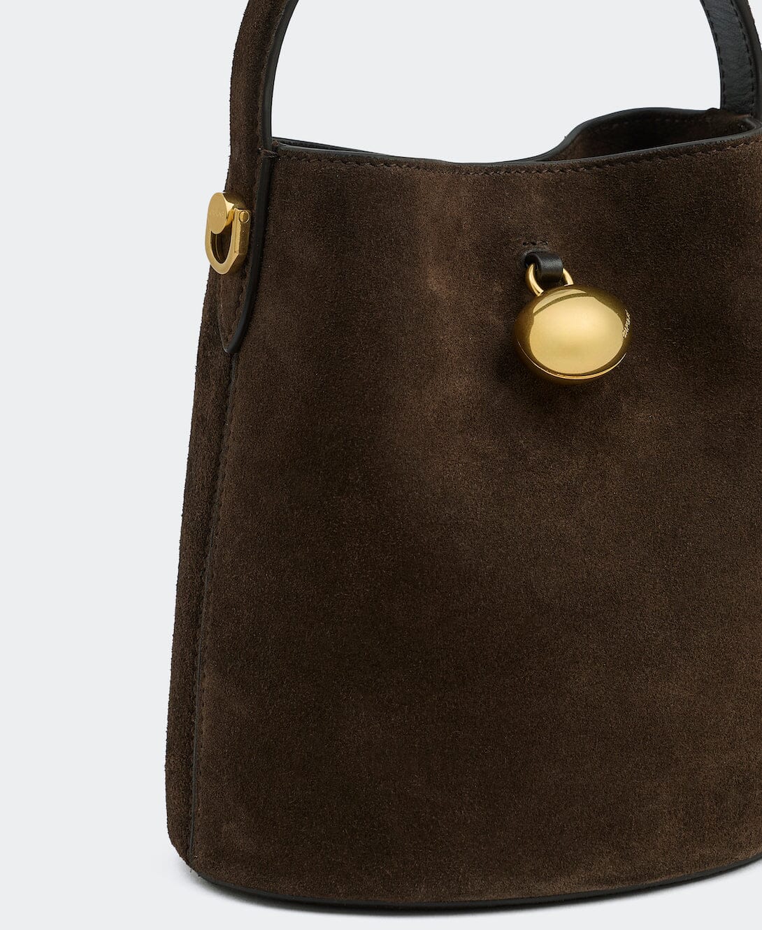 Mini Egg Bucket Burnt Umber(Suede)