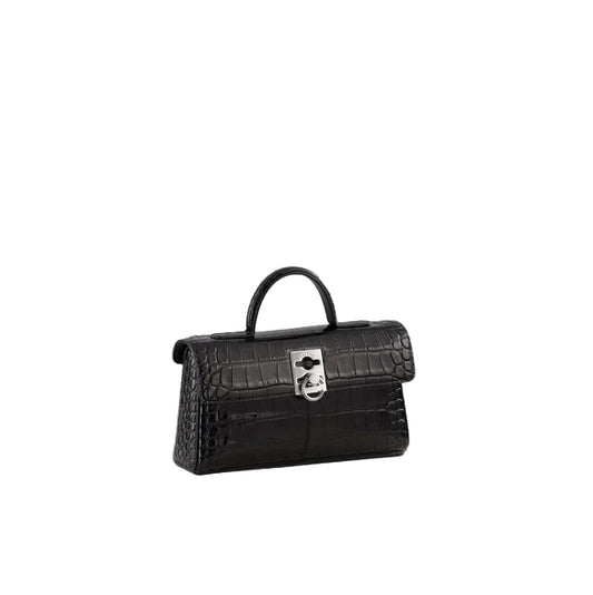 Cafune Stance Wallet Black(Croc)