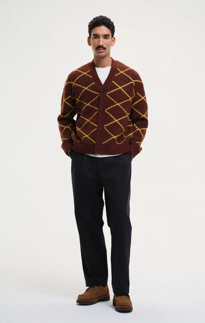 Patterned Knit Cardigan
