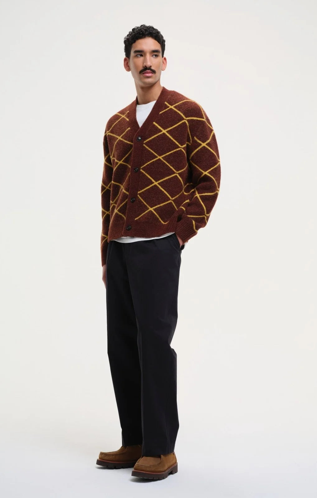 Patterned Knit Cardigan