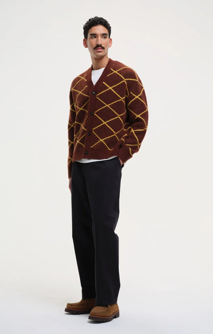 Patterned Knit Cardigan