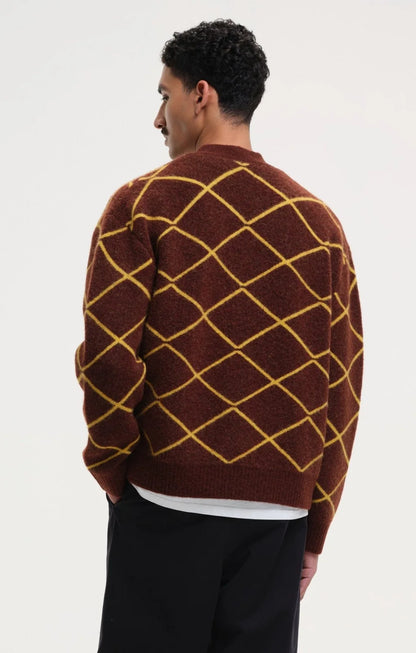 Patterned Knit Cardigan
