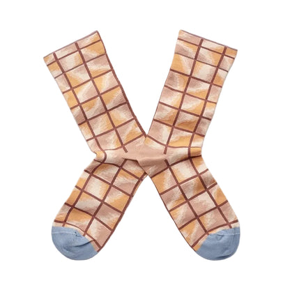 Chaussettes Carreaux Multico