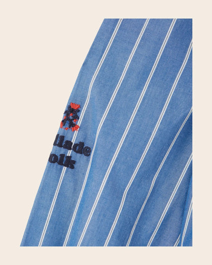 Chemise Rayee Avec Broderie