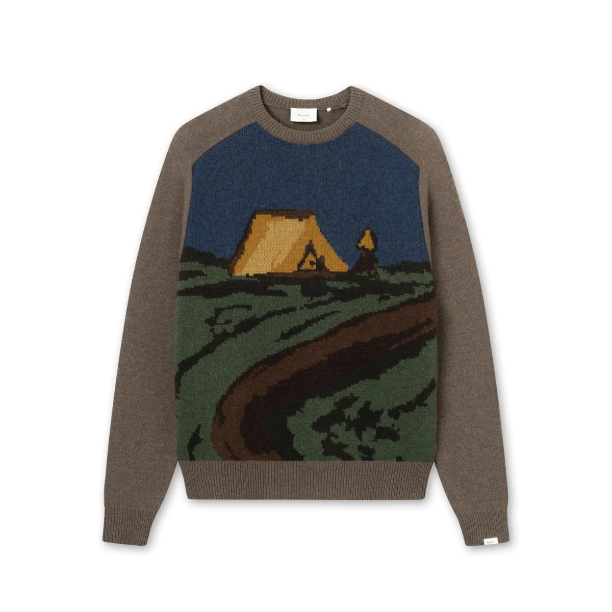 Camp Jacquard Knit Khaki