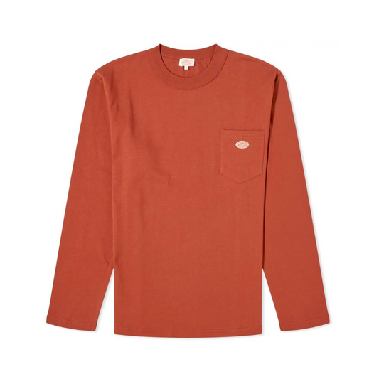 Heritage Pocket Organic Cotton T-Shirt Deep Paprika