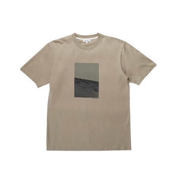 Johannes Organic Waves Print T-shirt Sand
