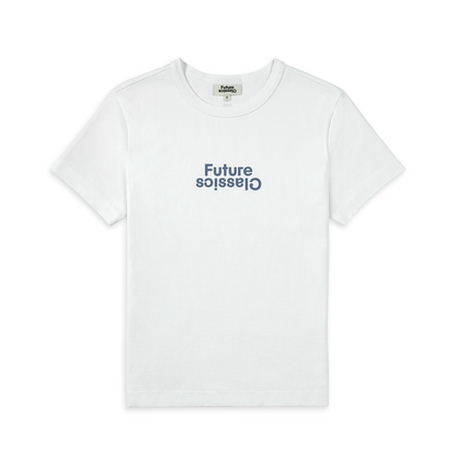 FC Logo Tee Pure White/Infinity Print