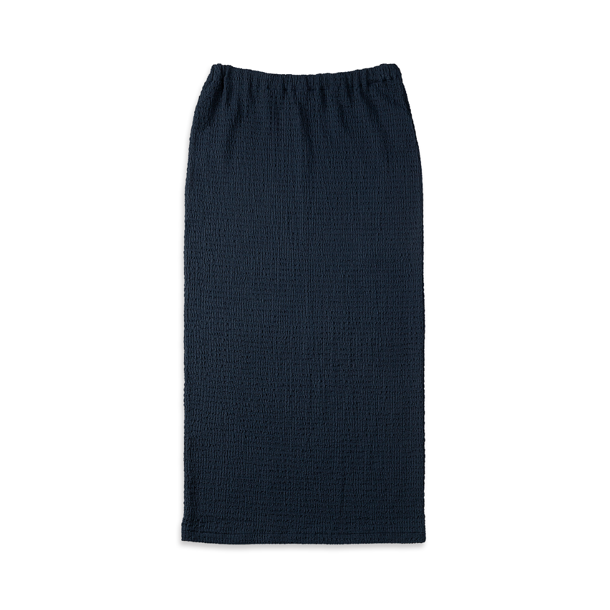 Elastic Waistband Skirt Navy Blazer