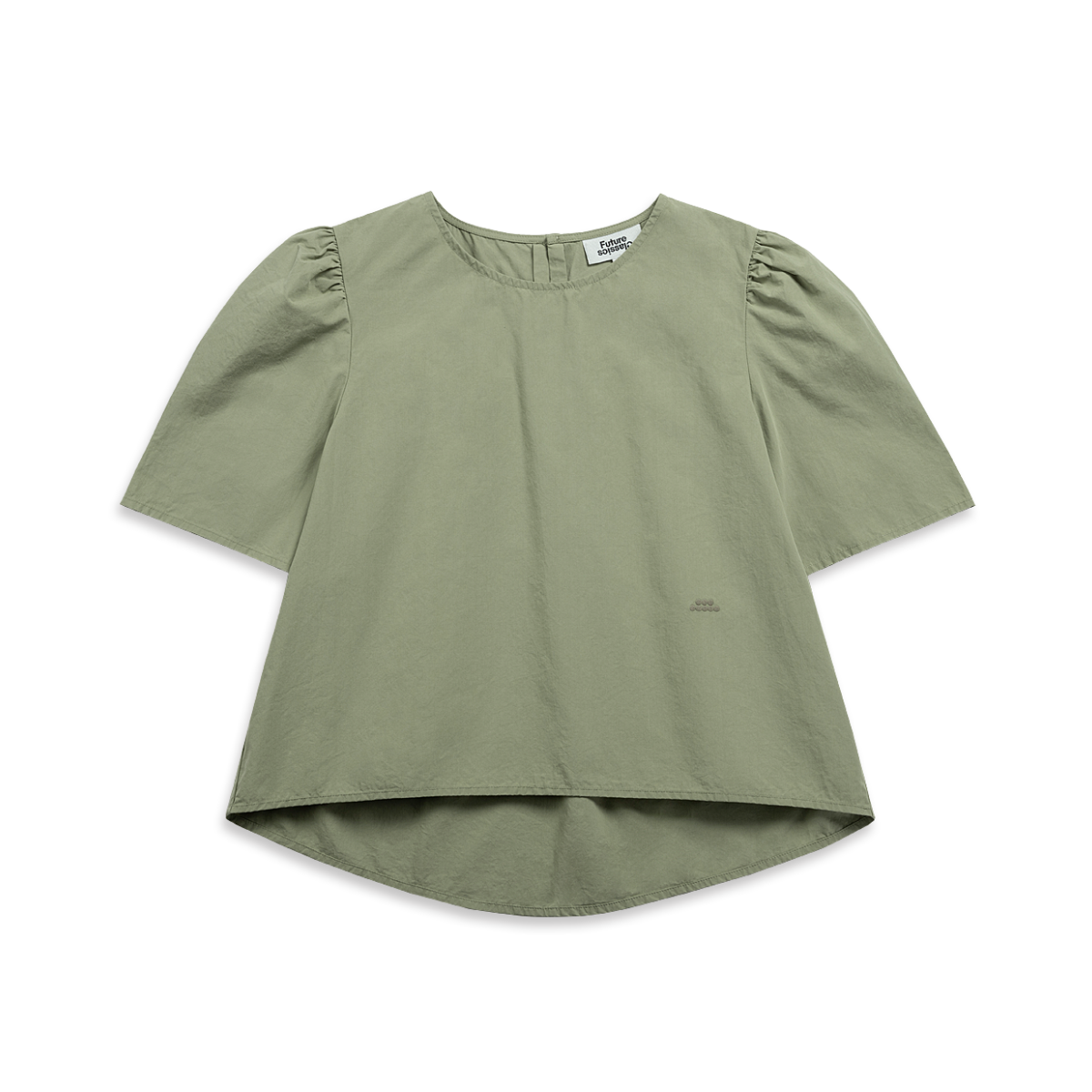 Puff Sleeve Blouse Shadow Green