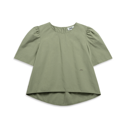 Puff Sleeve Blouse Shadow Green