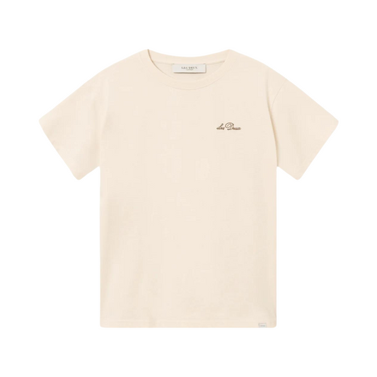 Crew T-Shirt Light Ivory/Walnut