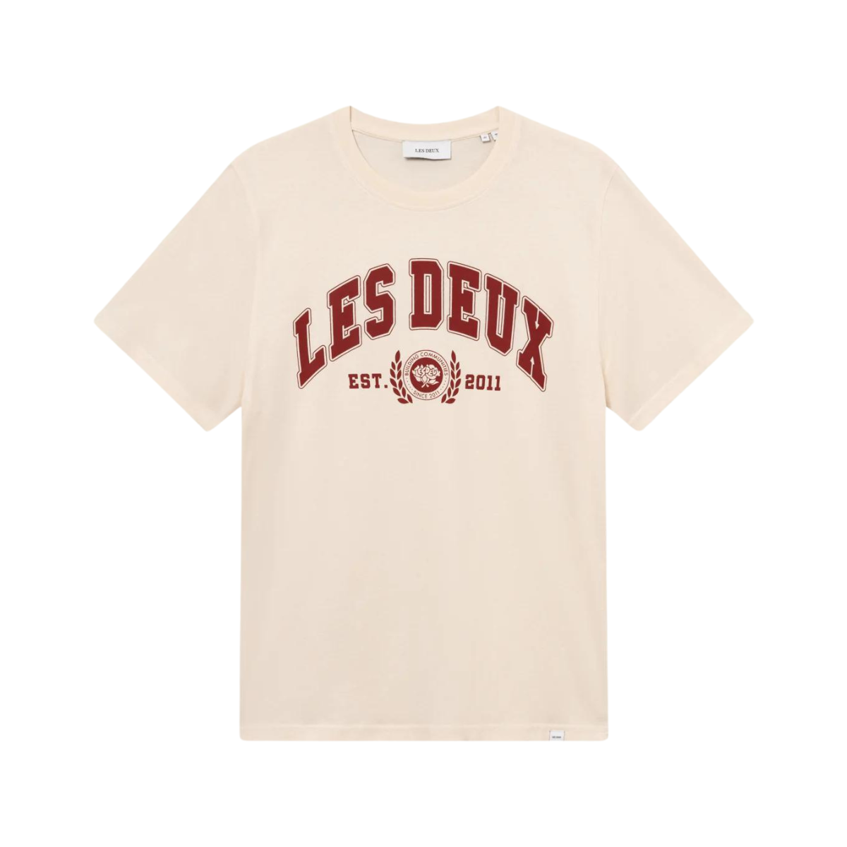 University T-Shirt Light Ivory/Burnt Red