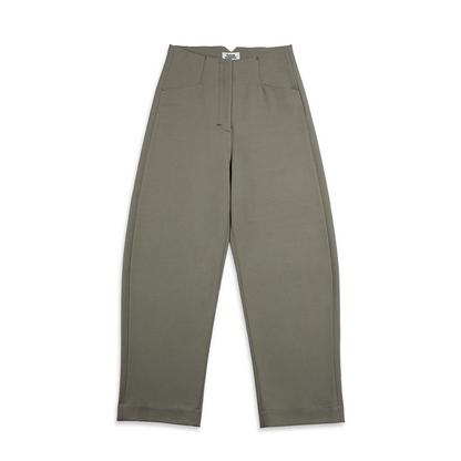 Seamless Barrel Trousers Khaki