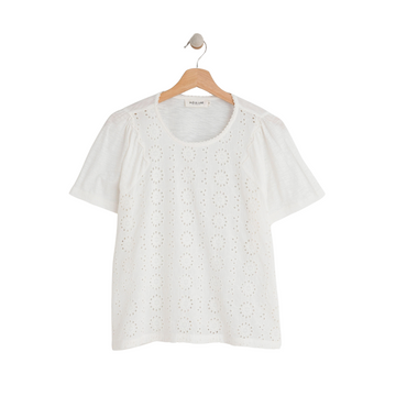 Short Combination T-shirt Blanco