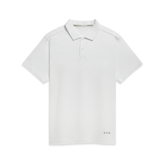 Bennett Cotton Interlock Polo Bright White