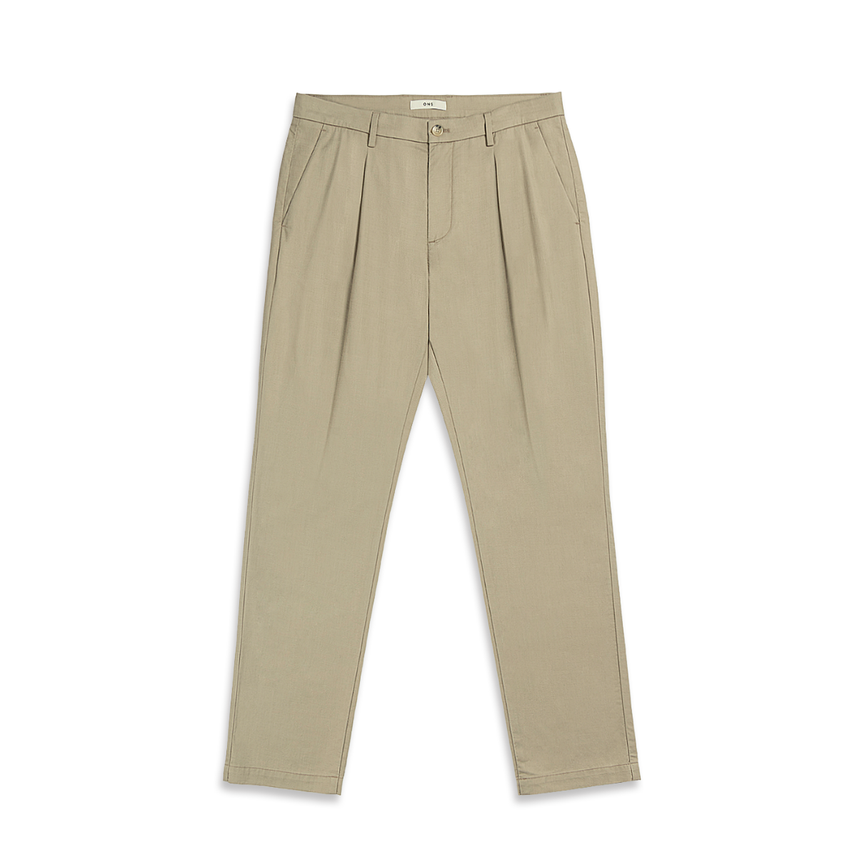 Niles Slub Trousers Khaki