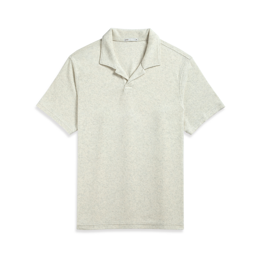 Colby Towel Polo Off White Heather