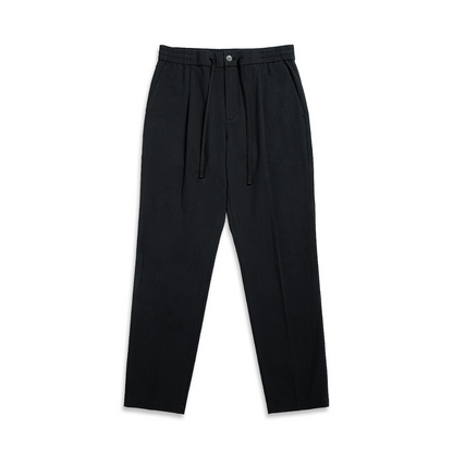 Wayne Seersucker Trousers Black