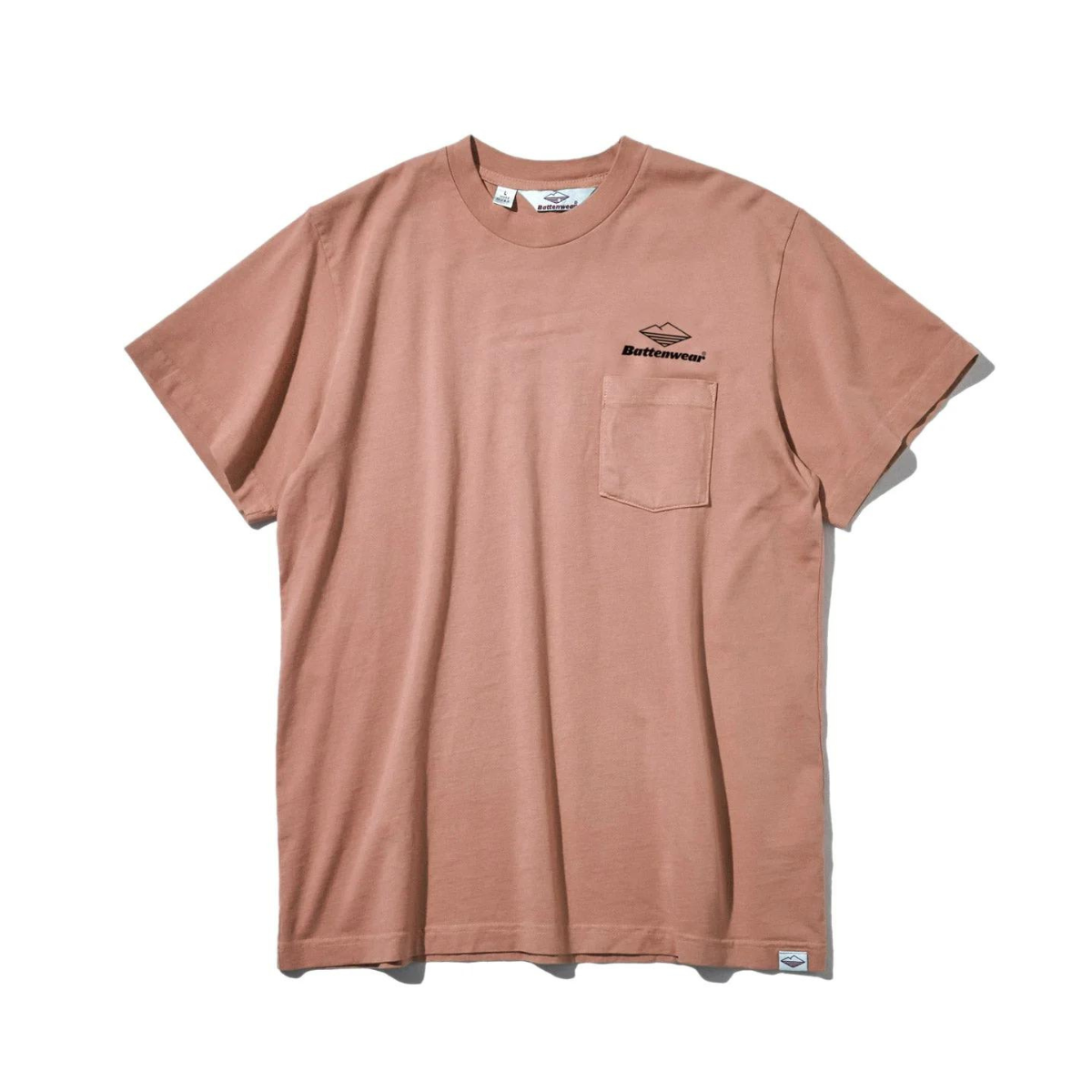 Team S/S Pocket Tee Rose Cloud x Black