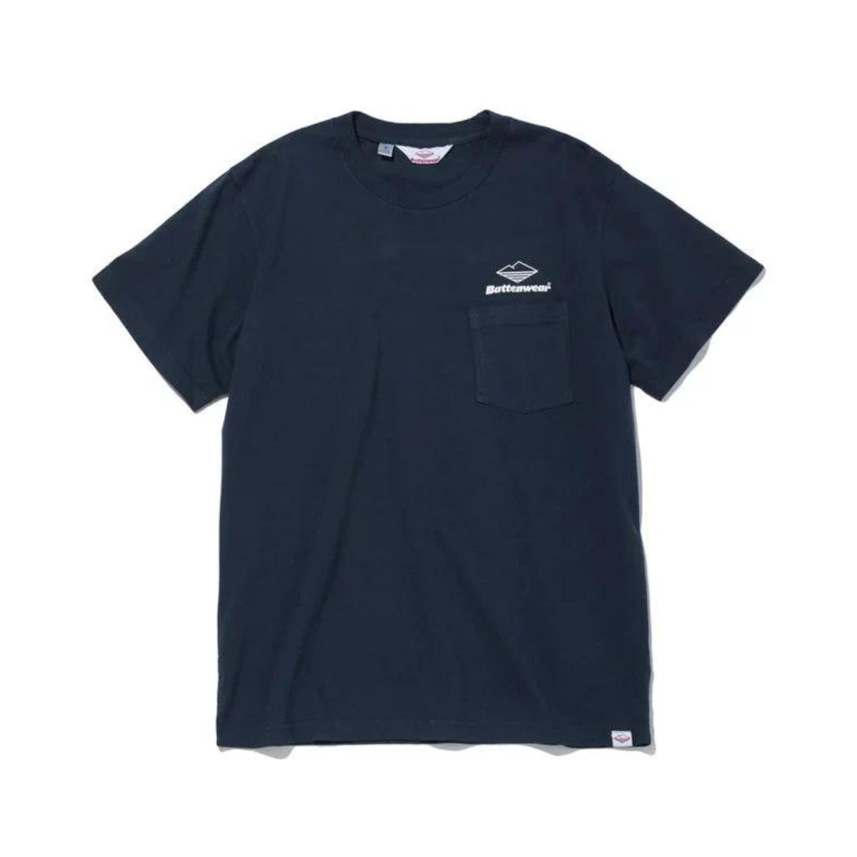 Team S/S Pocket Tee Navy x White