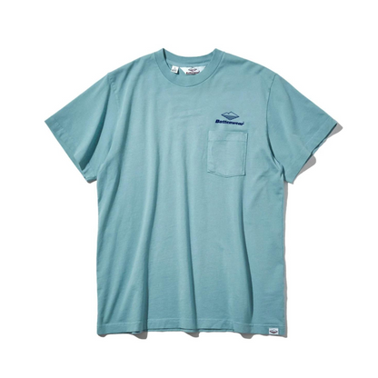 Team S/S Pocket Tee-Light Blue x Navy