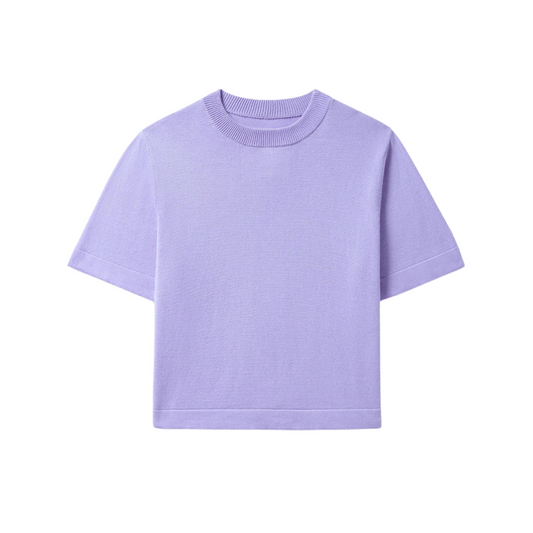 Lilac Cotton T-Shirt