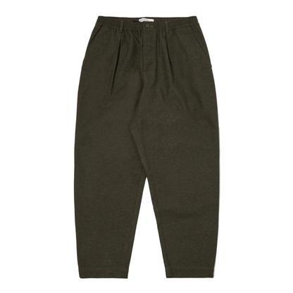 Olive Lucca Suiting Pleated Track Pant