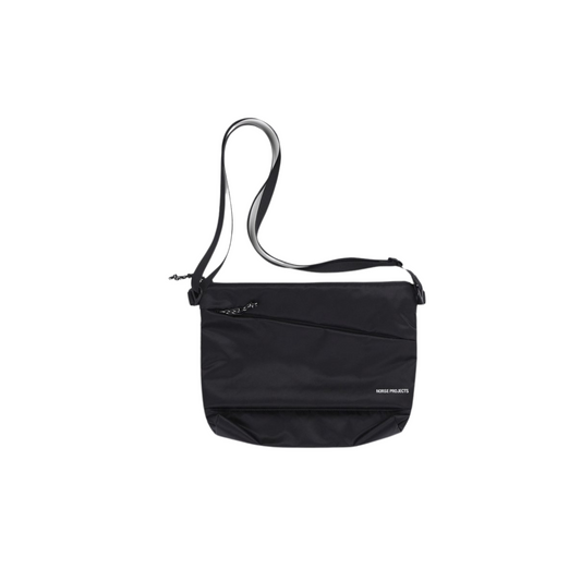 Black Recycled Nylon Shoulder Bag