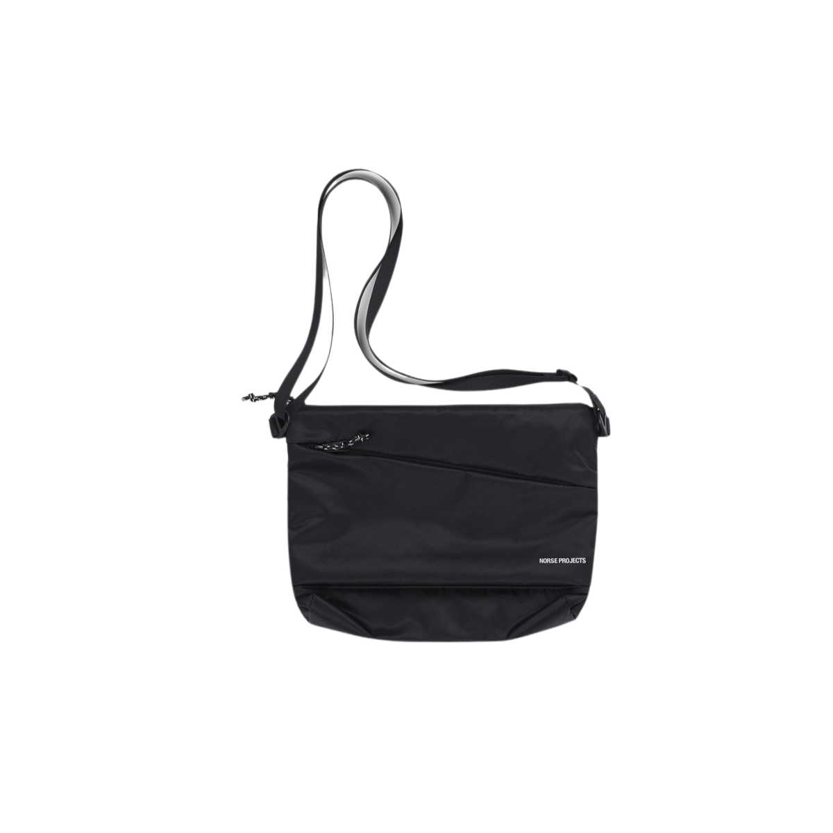 Recycled Nylon Shoulder Bag Black