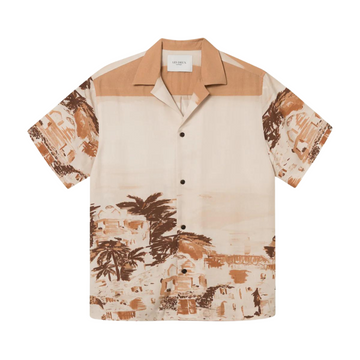 Coastal AOP SS Shirt-Terracotta