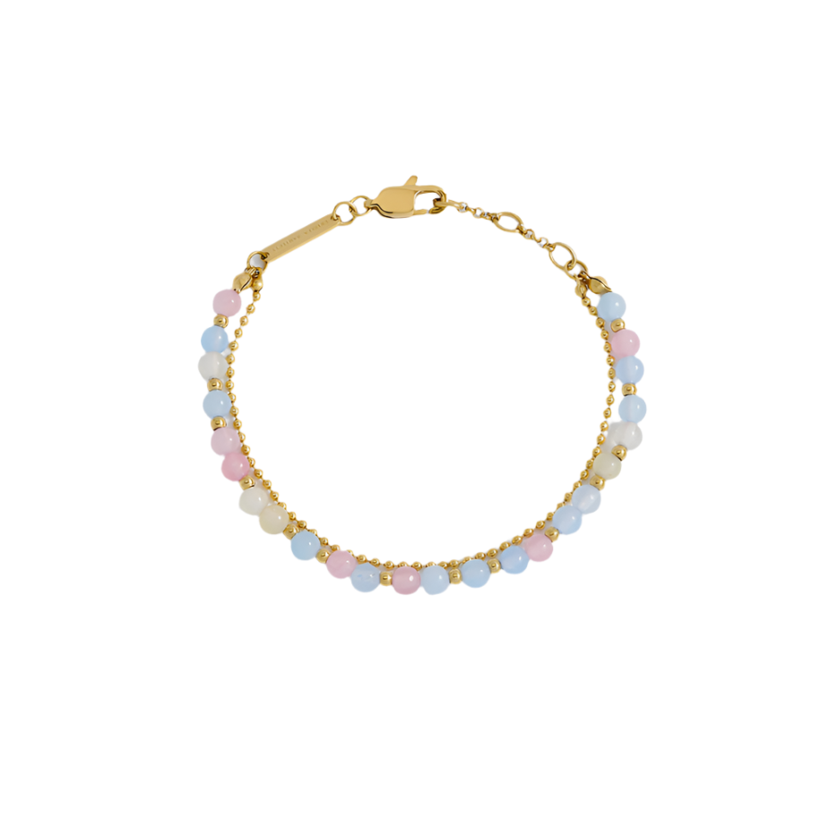 Pastel Multi Gemstone Duo Bracelet