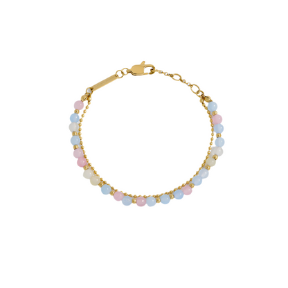 Pastel Multi Gemstone Duo Bracelet