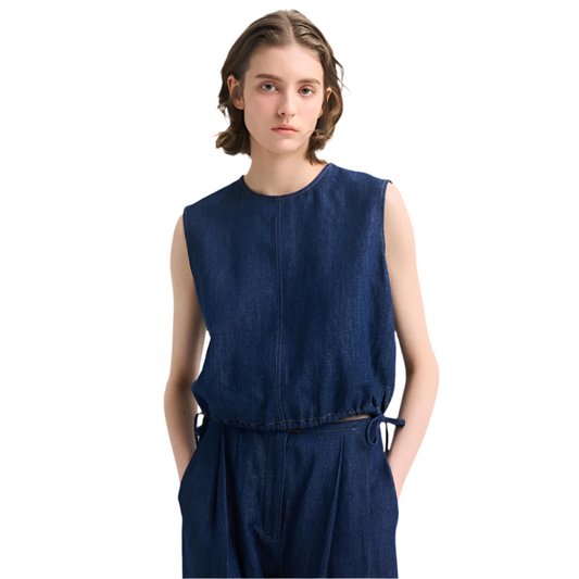 Denim "Tish" Top