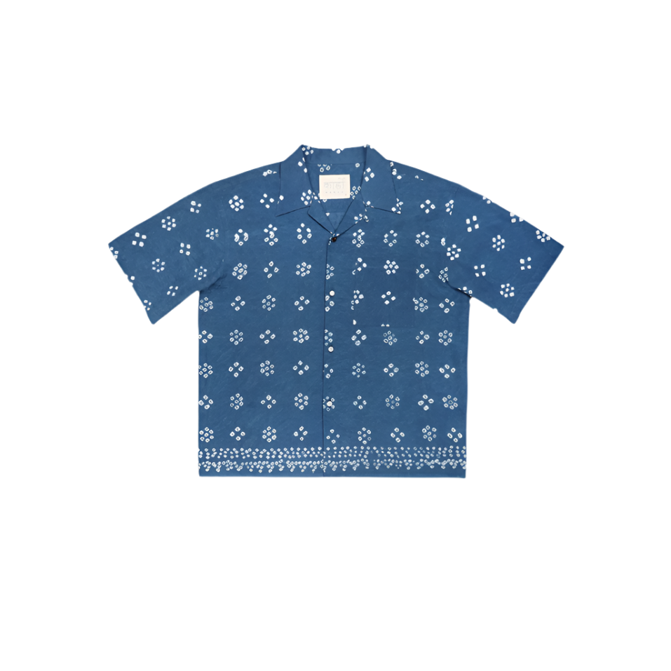 Boxy Oversized Vintage Camp Collar Shirt