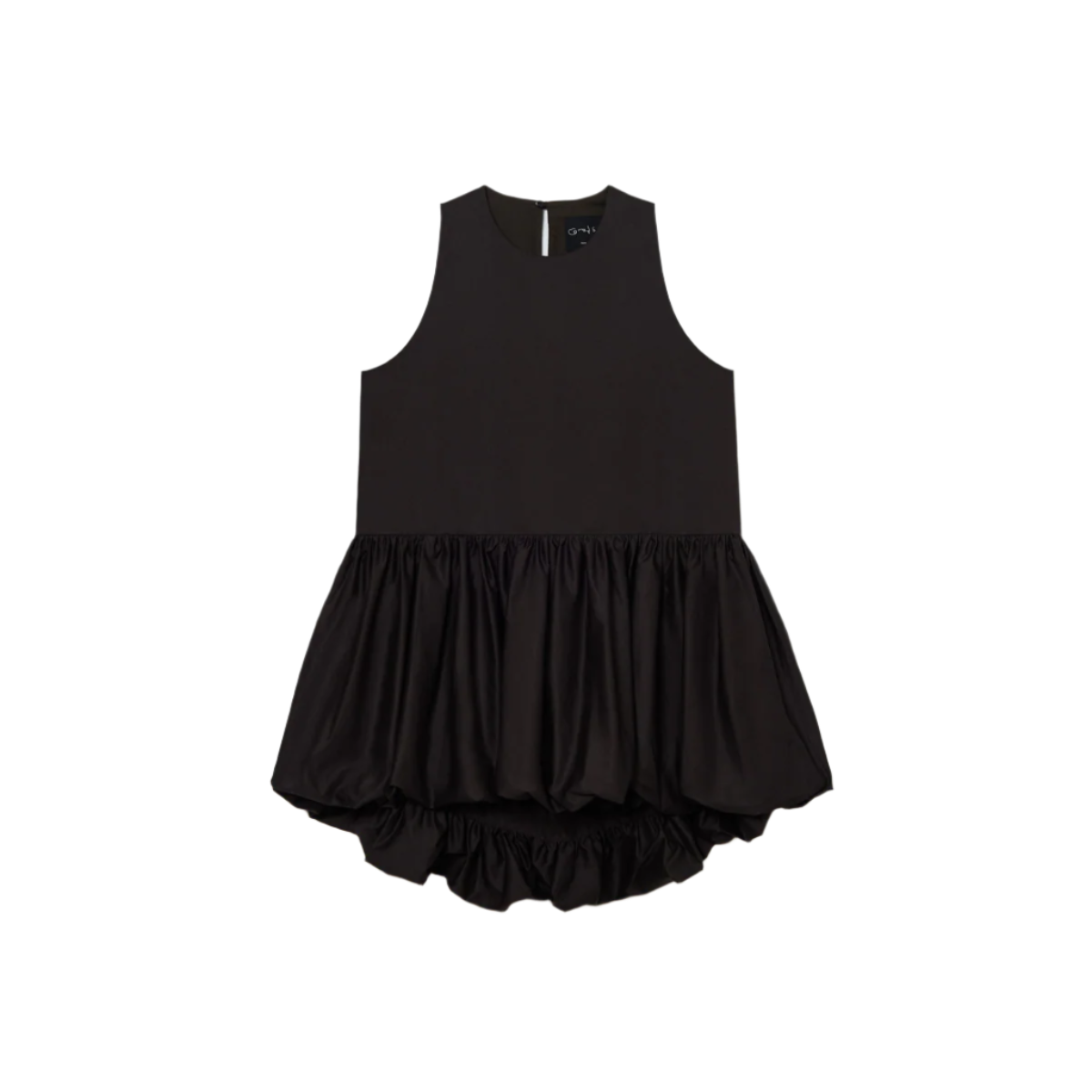 Balloon Mini Dress Brown