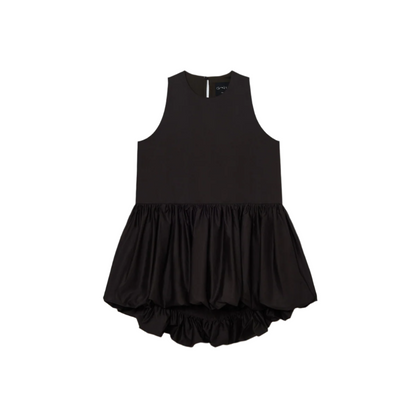 Balloon Mini Dress Brown