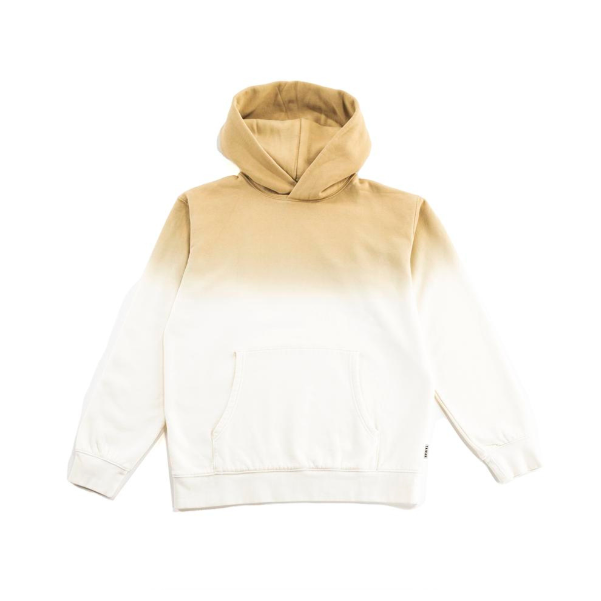 Custom Hoodie Dip-Dye Tan/Cream