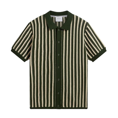 Collins Micro Cable Knitted Shirt