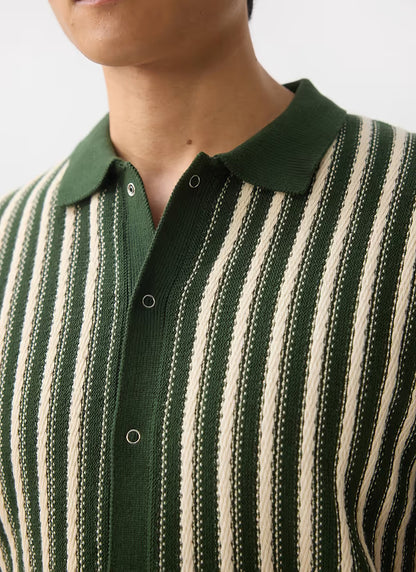 Collins Micro Cable Knitted Shirt