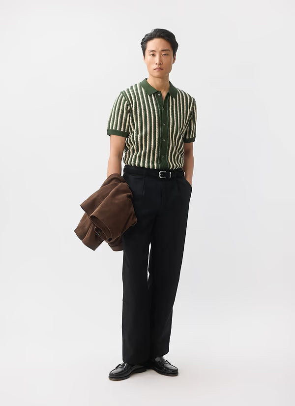 Collins Micro Cable Knitted Shirt