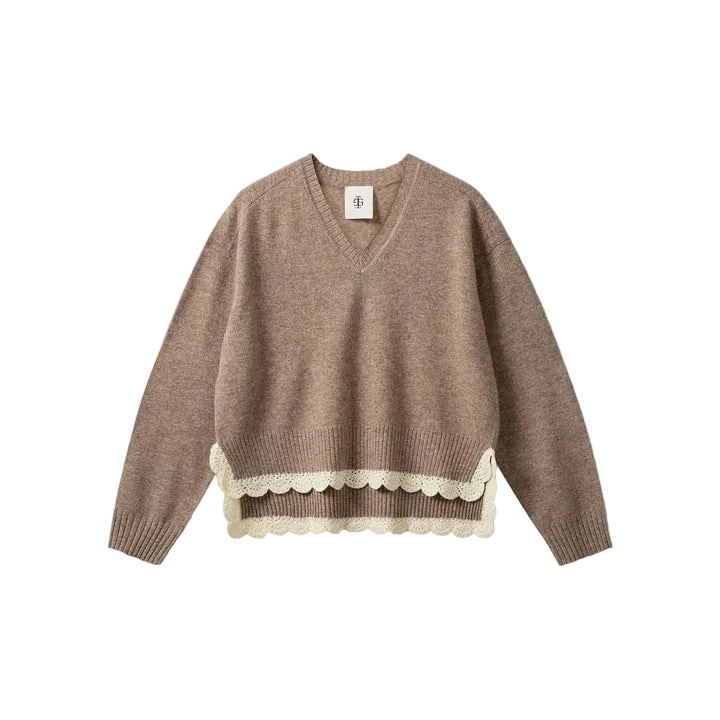 Como Crochet V-Neck
