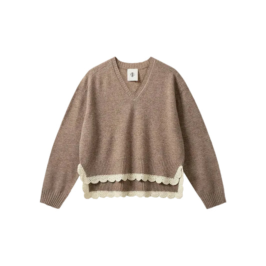 Como Crochet V-Neck