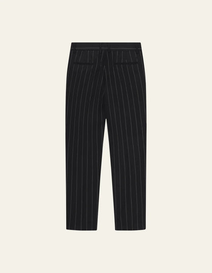 Dark Navy Ivory Pinstripe Regular Como Suit Pants