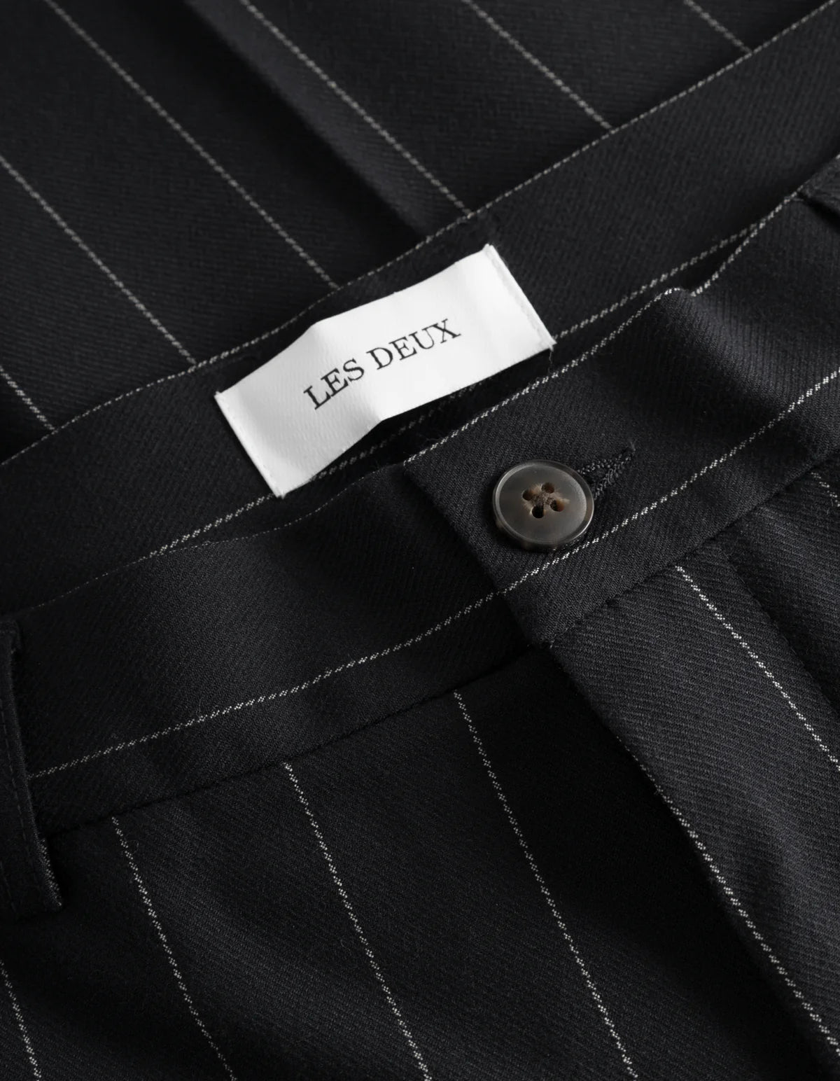 Dark Navy Ivory Pinstripe Regular Como Suit Pants