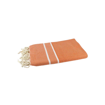 Herringbone Fouta 100 x 200 cm Beach Towel Orange