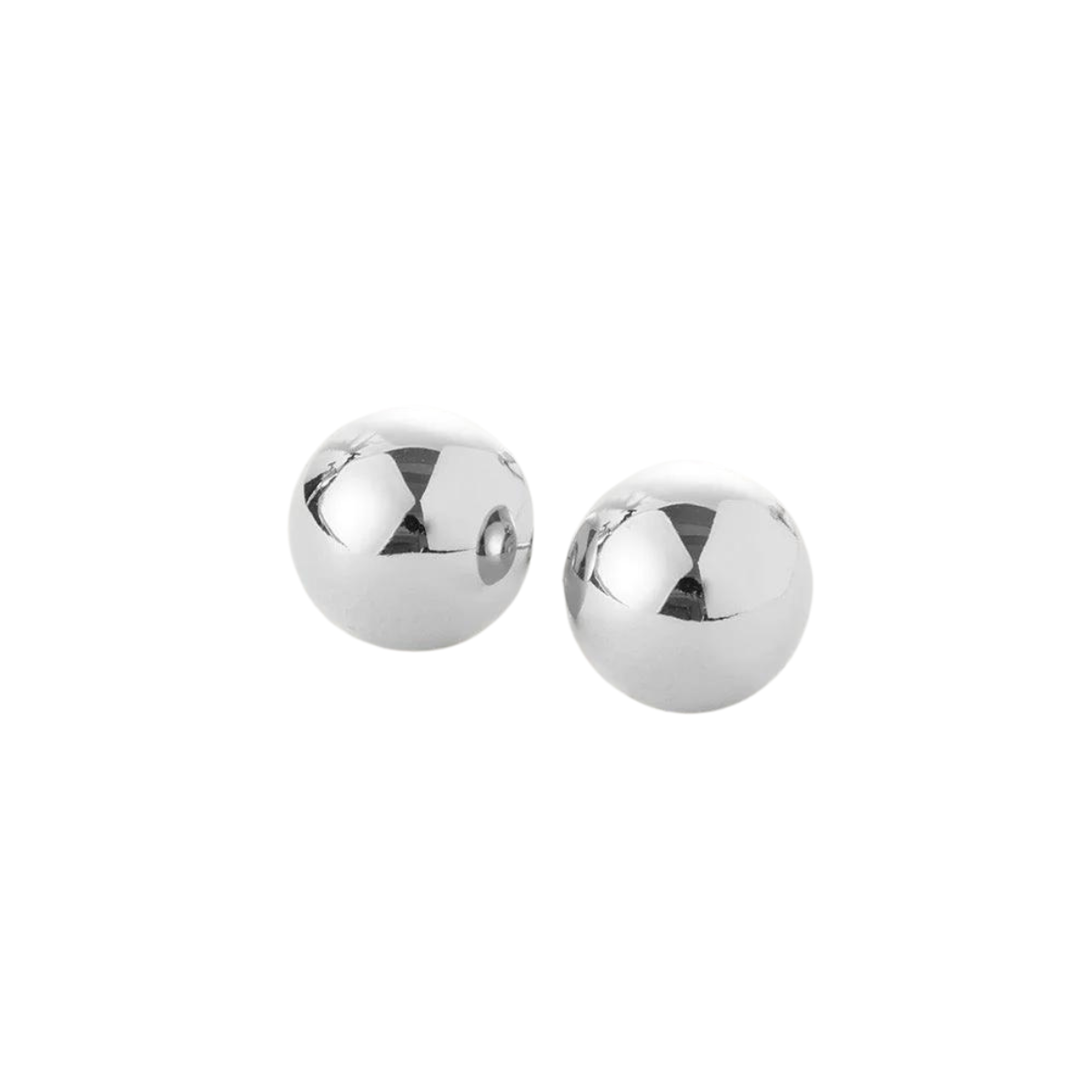 Aurora Studs High Polish Silver