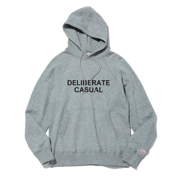Deliberate Casual Reach-Up Hoody Heather Grey