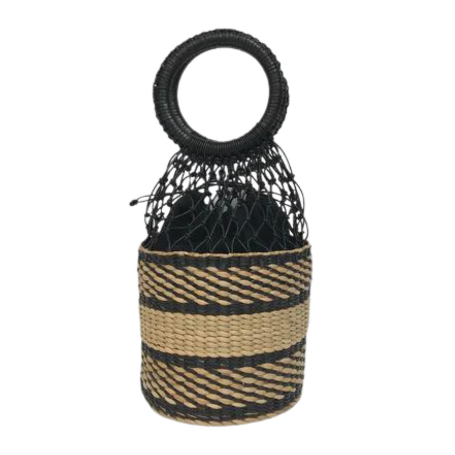 Varkala Cylindrical Bucket Bag