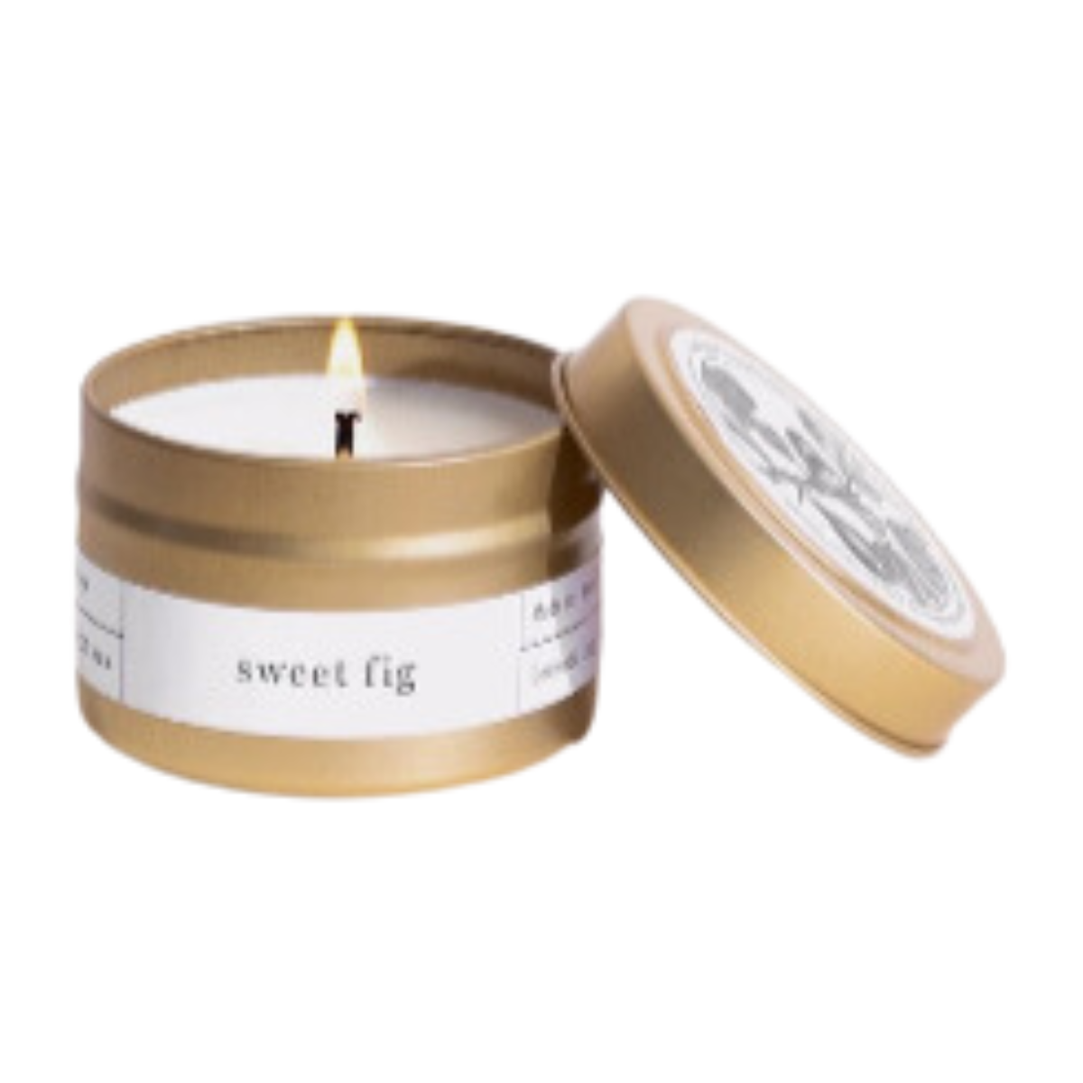 Gold Travel Candles Sweet Fig